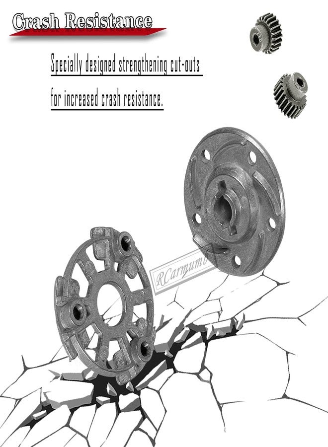RCarmumb RC 83T Gear Upgrades Part for 1/10 Slash 2WD VXL,Rustler/Stampede/Bandit 2WD VXL XL-5,48P 83T Spur Gear w/ 21T 23T 25T & Slipper Clutch & Slipper Rebuild Kit & Pressure Plate,Titanium - Image 4